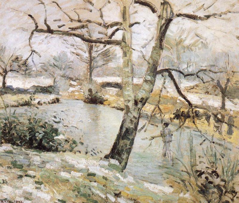 Camille Pissarro Winter scenery Norge oil painting art